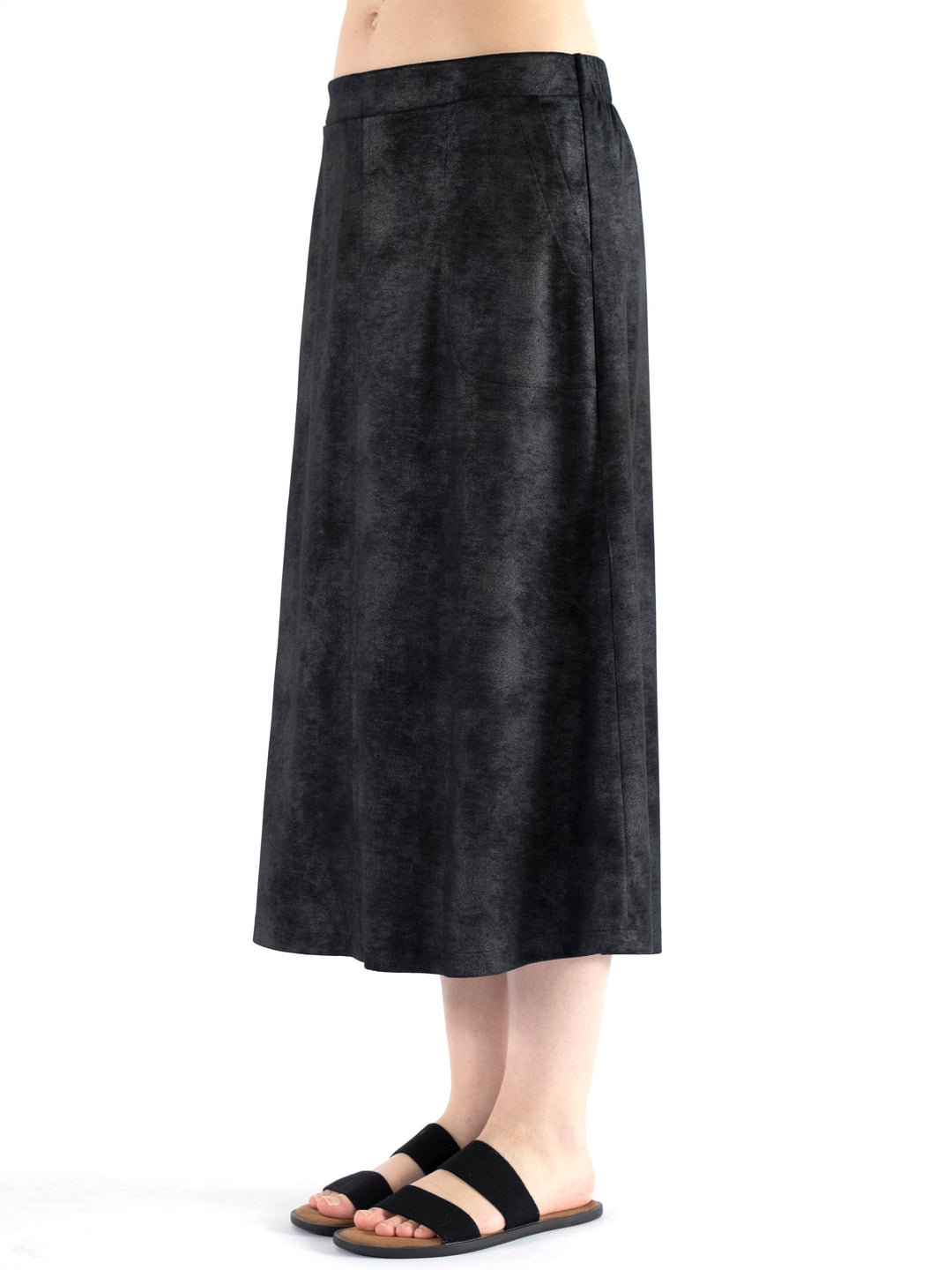 Pam Printed Flare Midi Skirt