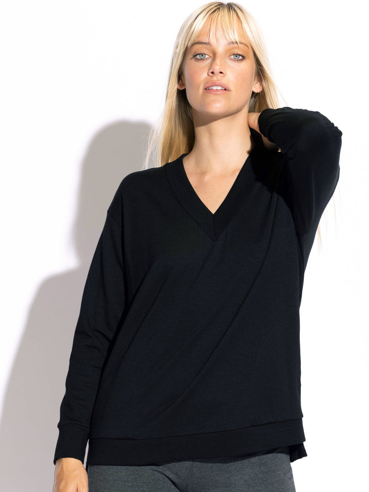 Deena Ultra soft V-Neck long Sleeve Top