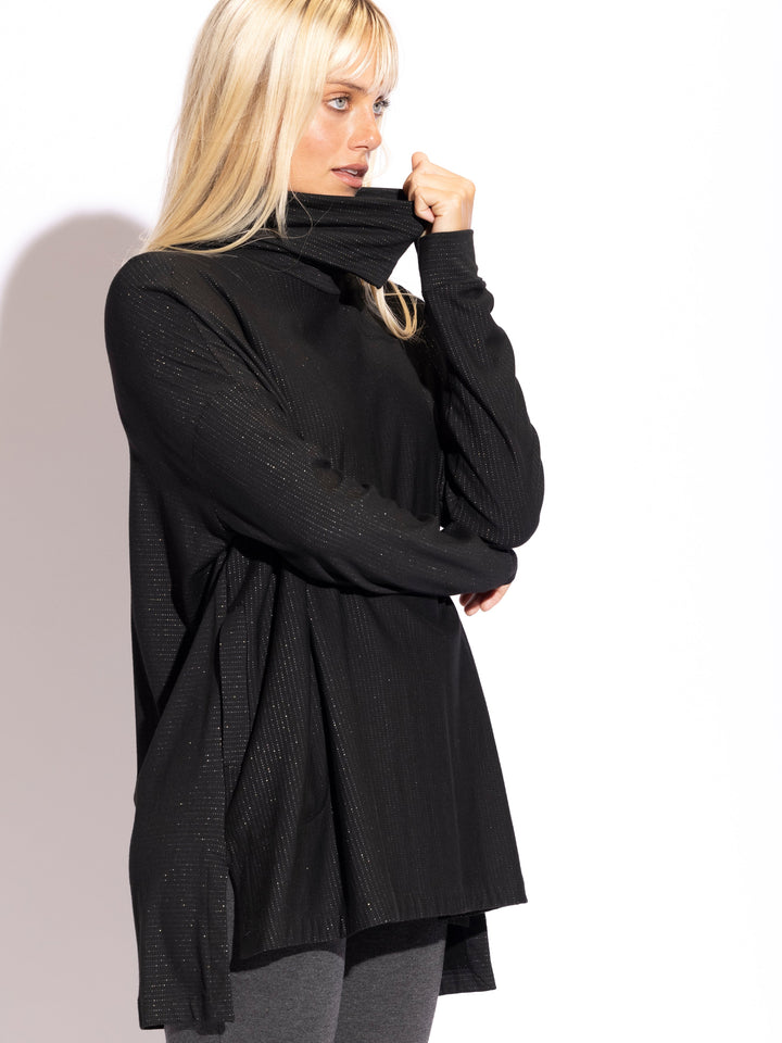 Lauren Turtle Neck Square Tunic
