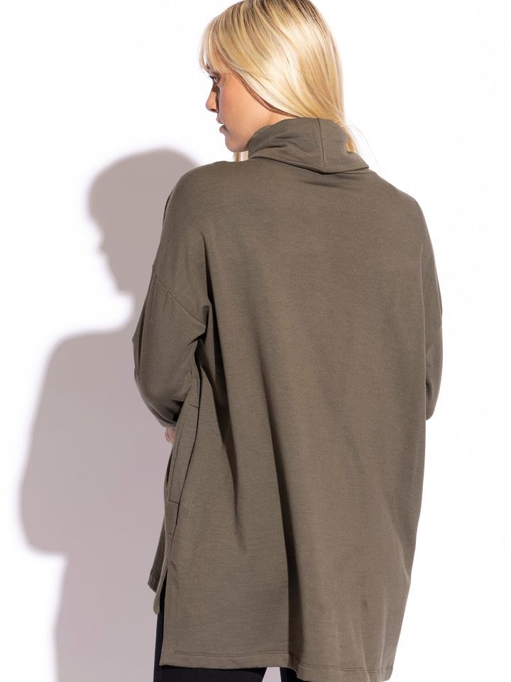 Lauren Turtle Neck Square Tunic