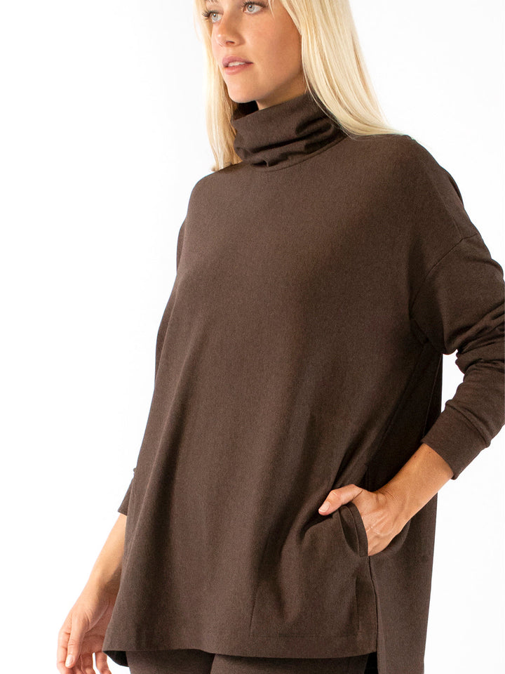 Lauren Turtle Neck Square Tunic