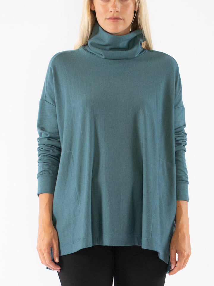 Lauren Turtle Neck Square Tunic