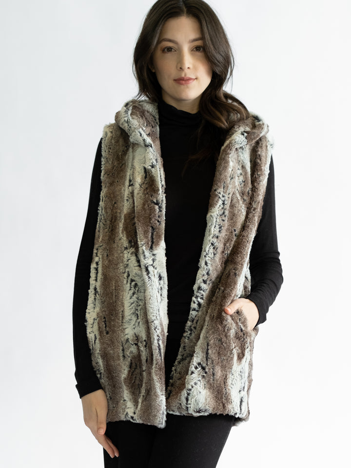 Lola Faux Fur Hooded Vest