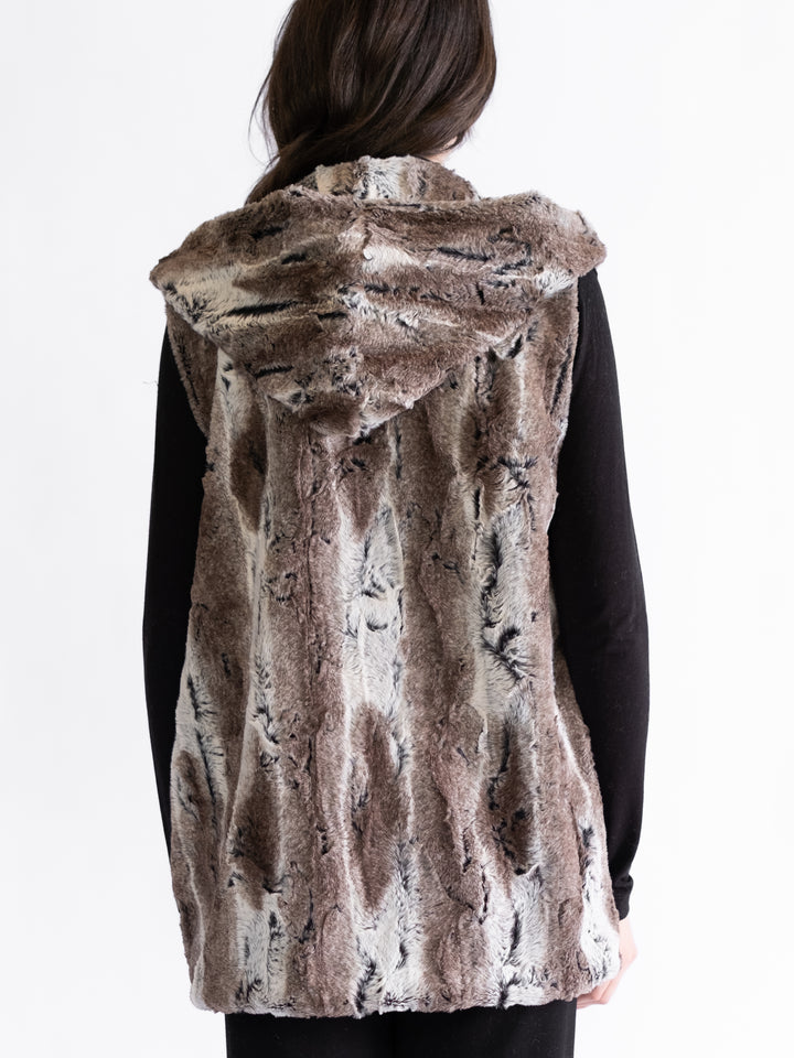 Lola Faux Fur Hooded Vest