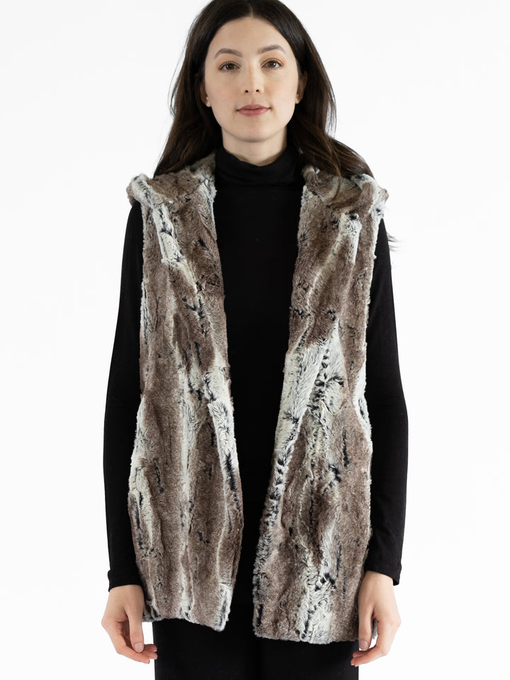 Lola Faux Fur Hooded Vest