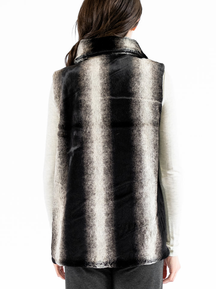 Talia Faux Fur Wing Collar Vest
