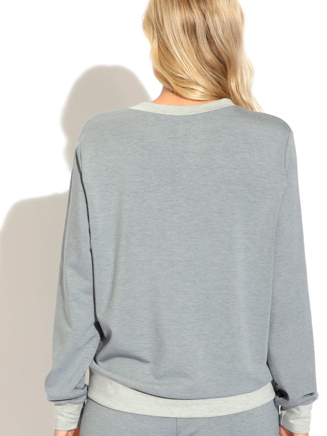 Hana  Two Tone Crewneck Pullover