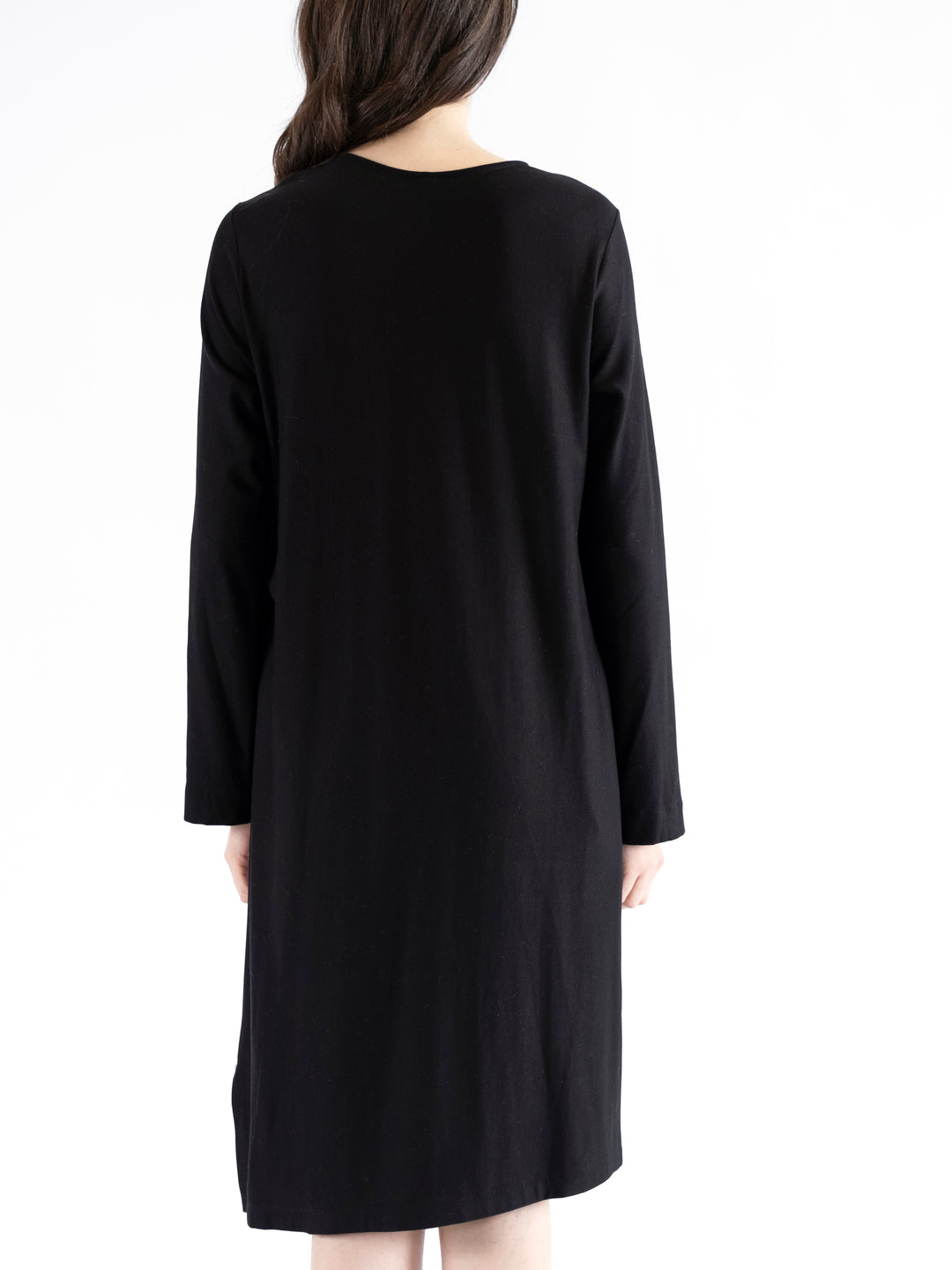 Remi Crewneck Side Pleat Dress